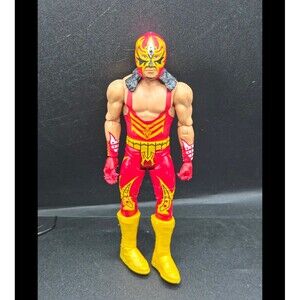 WWE Rey Mysterio Mattel 2017 Action Figure – Red Yellow Gear – Damaged Hand